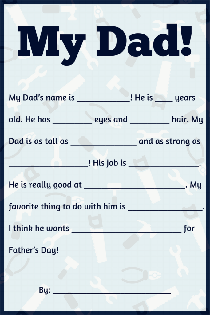 Dad Questionnaire