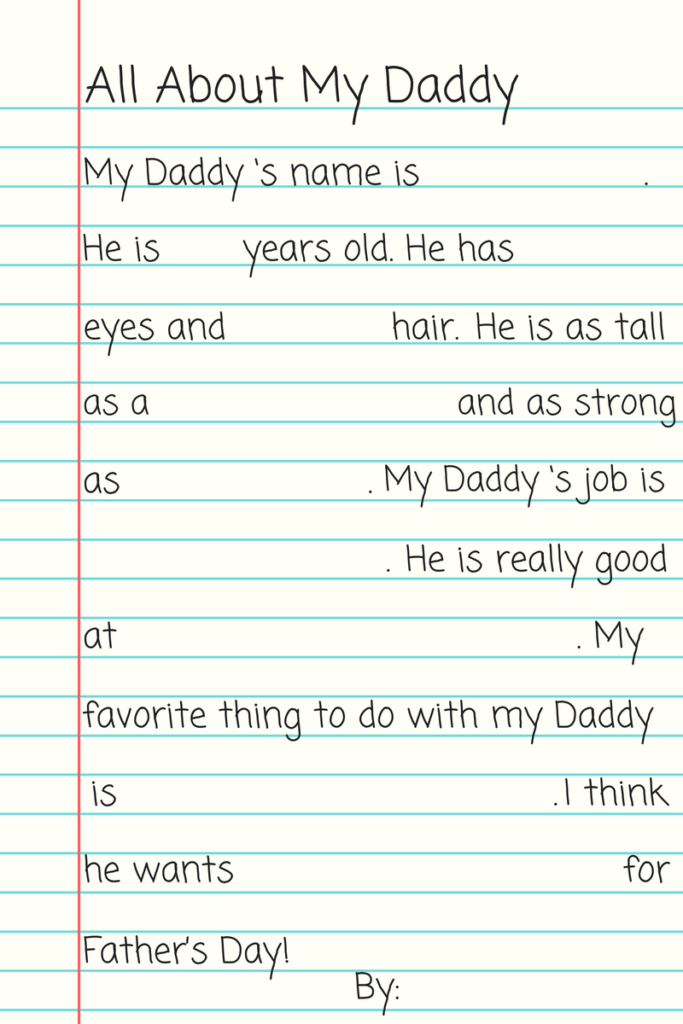Dad Questionaire