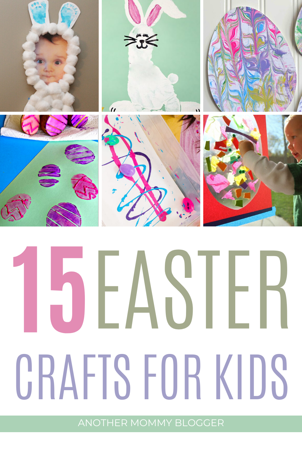 Try these fun Easter crafts for kids to celebrate the Easter holiday this year. #eastercrafts #kidscrafts
