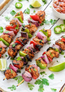 Fajita Chiken Kebabs