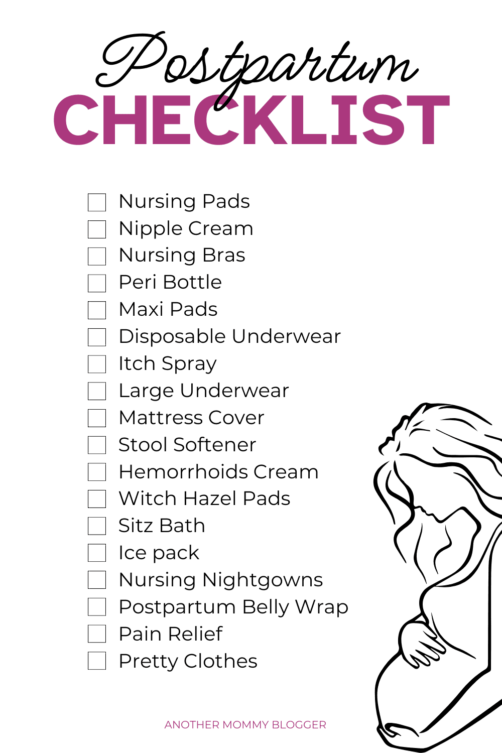 Postpartum care list