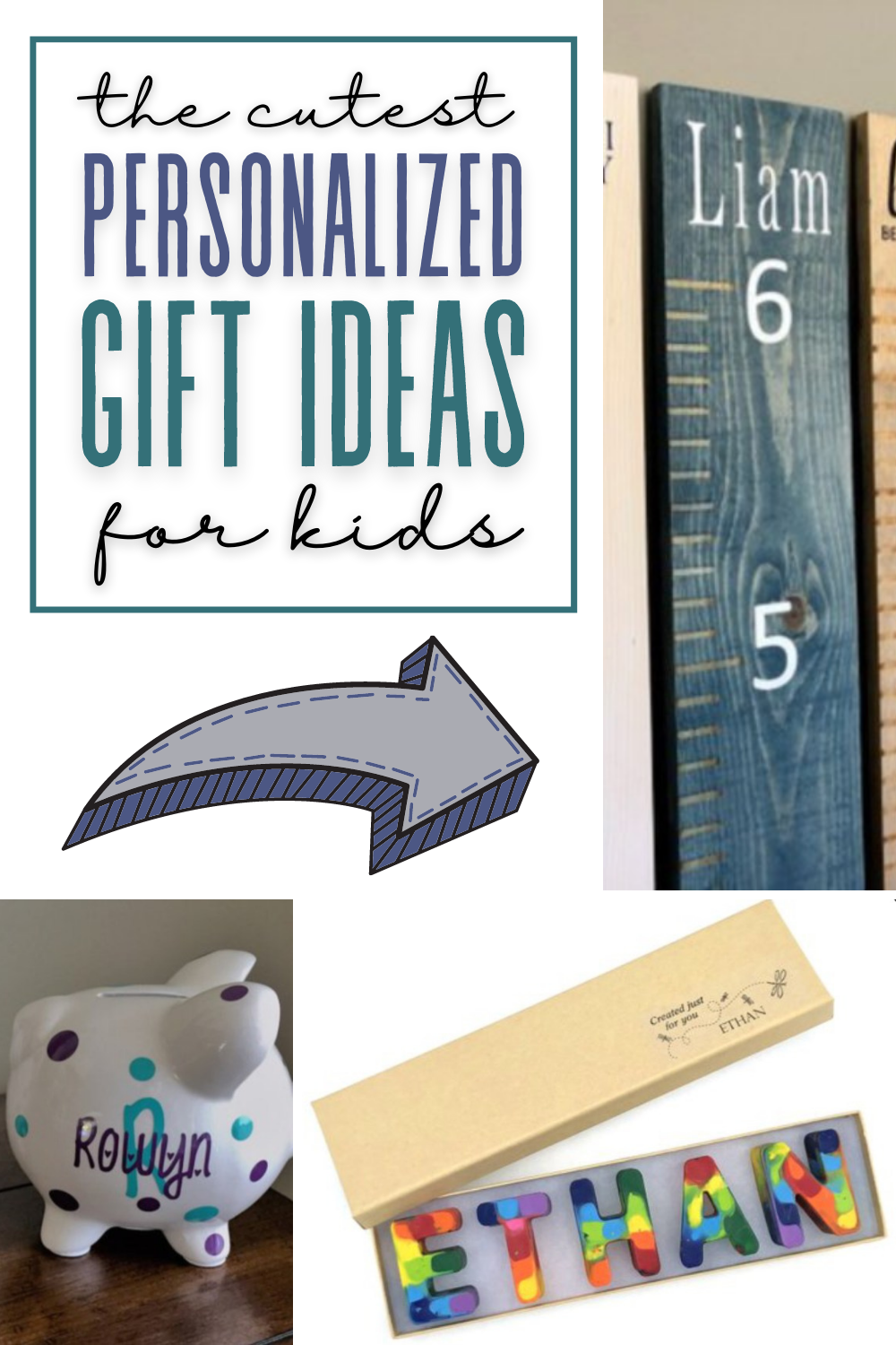 Cute personalized gift ideas for girls and boys. These gifts are great for 3 year olds, 4 year olds and even 5 year olds.