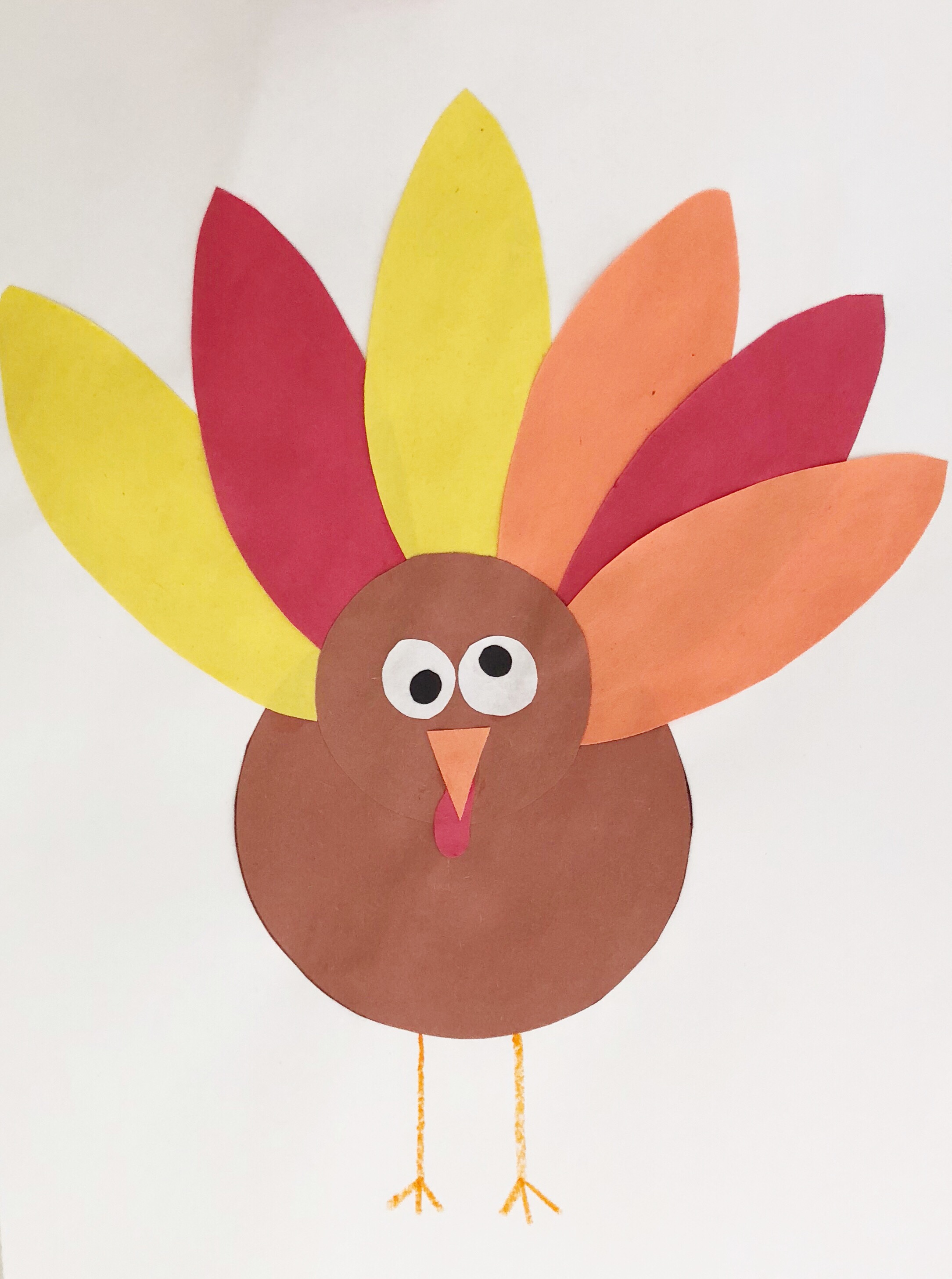 Easy Toddler Turkey Craft Activity