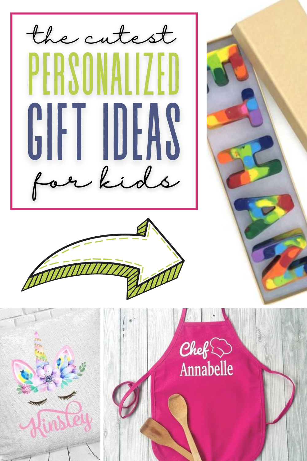 These are cute personalized gifts for kids. These make great gifts for girls or boys.