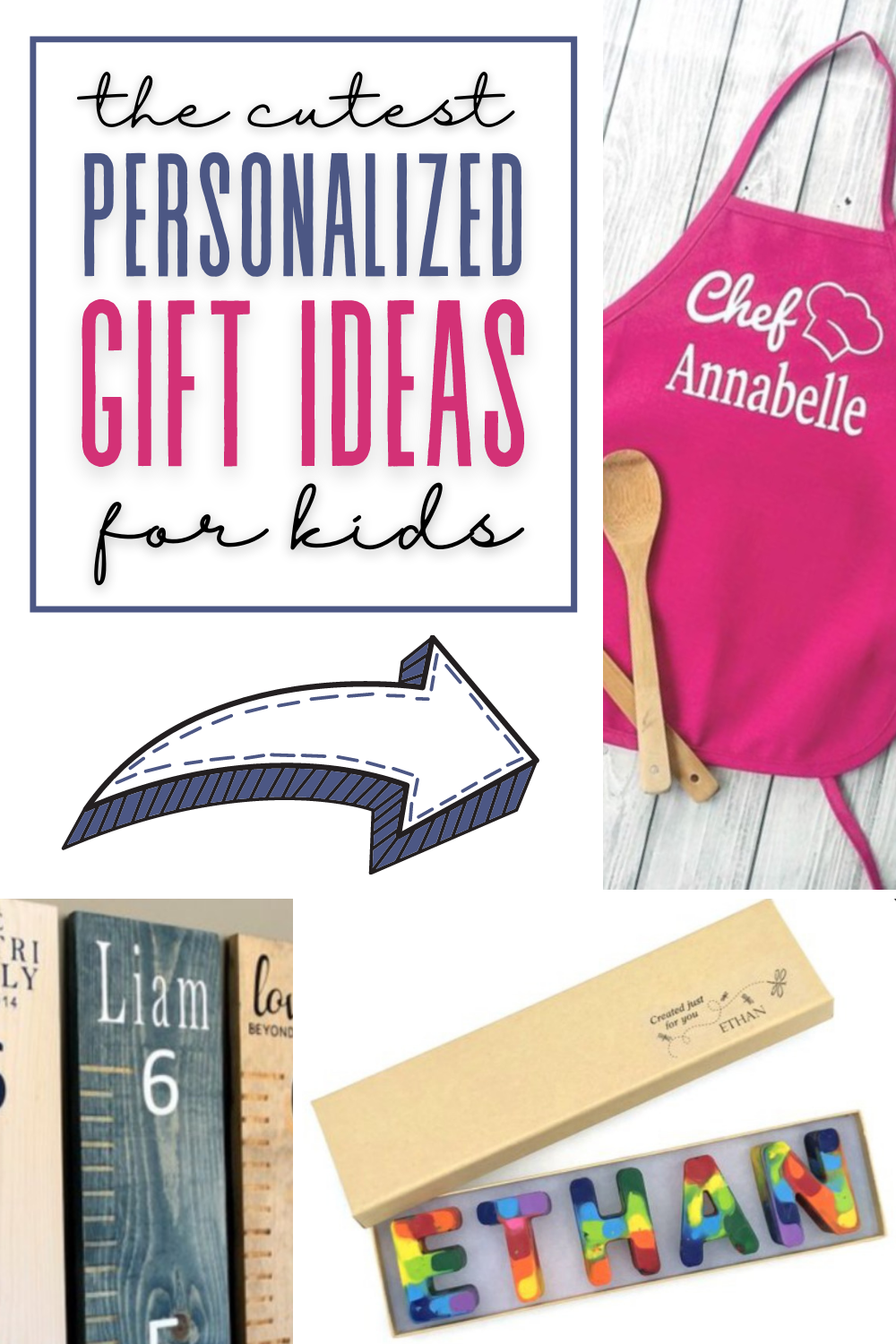 These gift ideas for 3-6 year olds are so cute. These are personalized gifts for kids perfect for a boy or girl.