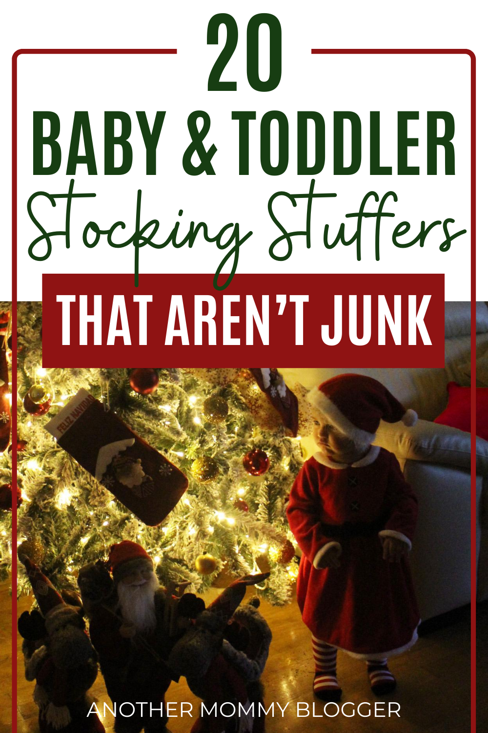 Easy and cheap stocking stuffer ideas for babies and toddlers. #christmas #stockingstuffers #baby #toddlers #giftideas