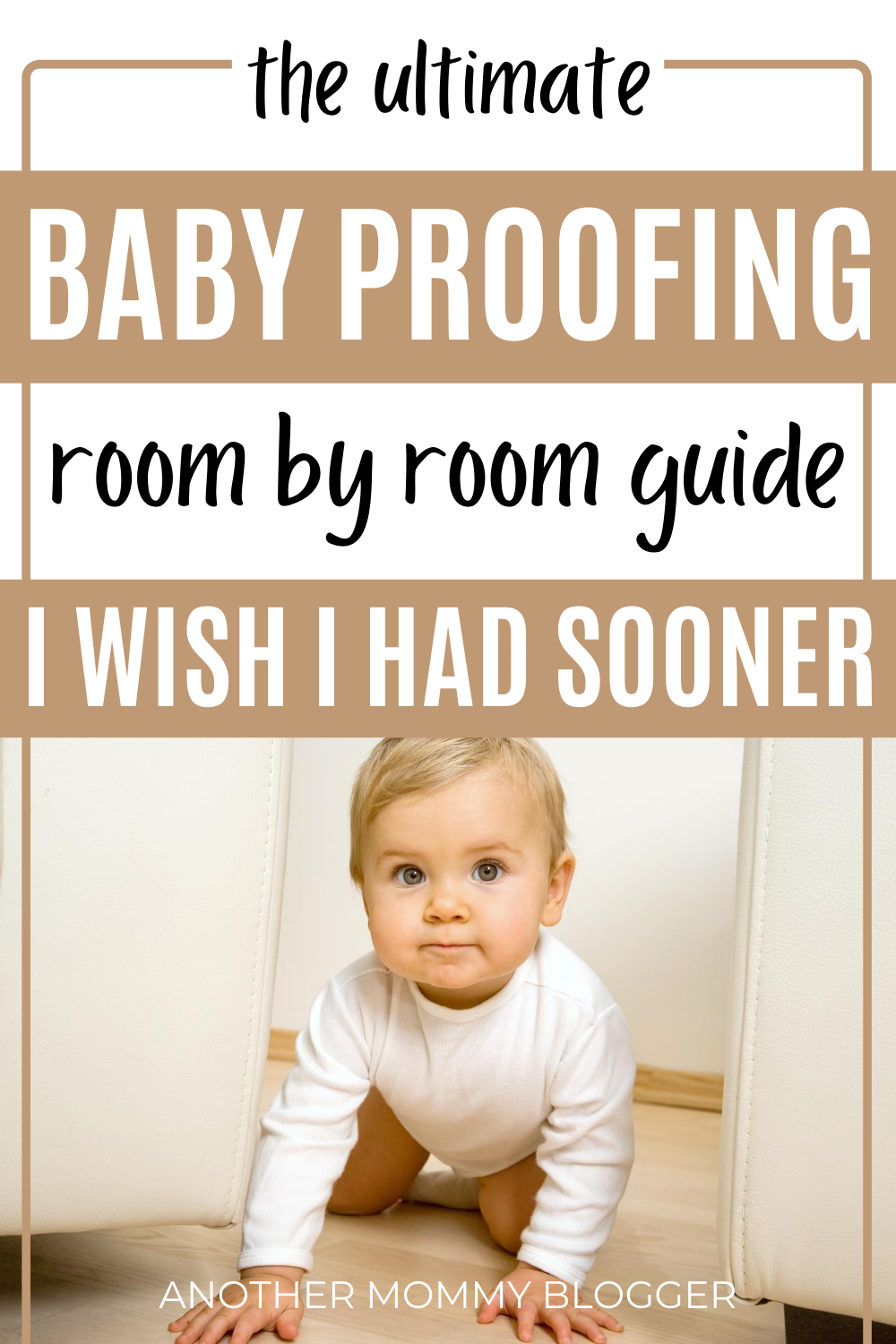 Find out what you need to baby proof your home to make it safe for a crawling baby with this baby proofing checklist. #babytips #babyproofing #parentinghacks