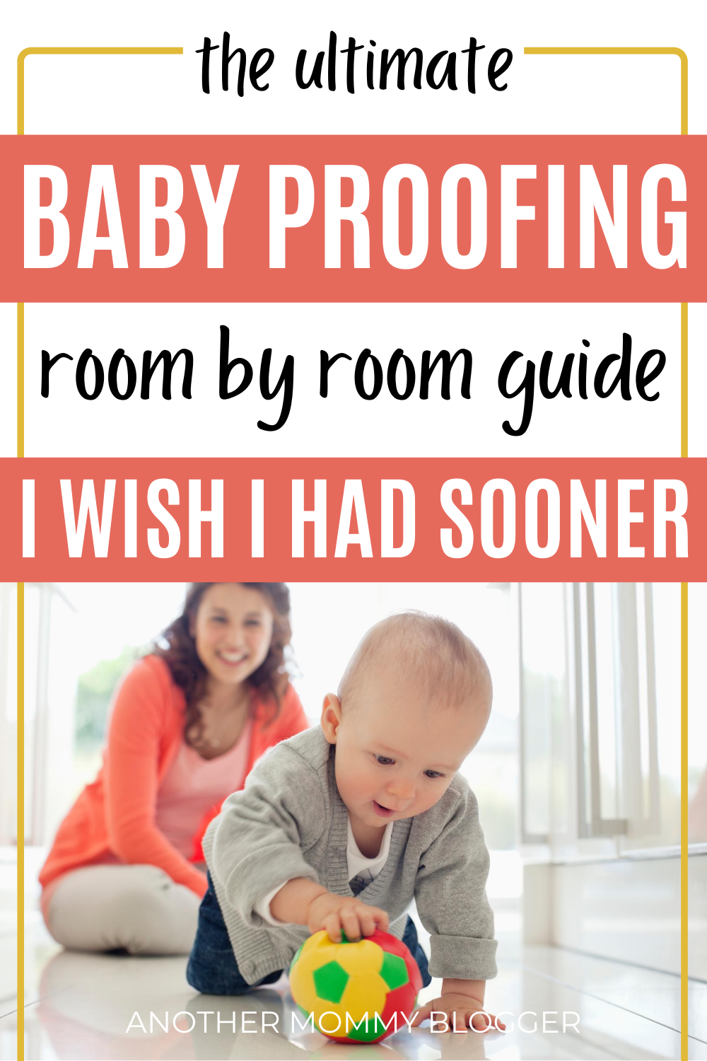 Get your home ready for baby with this room by room baby proofing checklist guide. #babyproofing #babytips #parentinghacks
