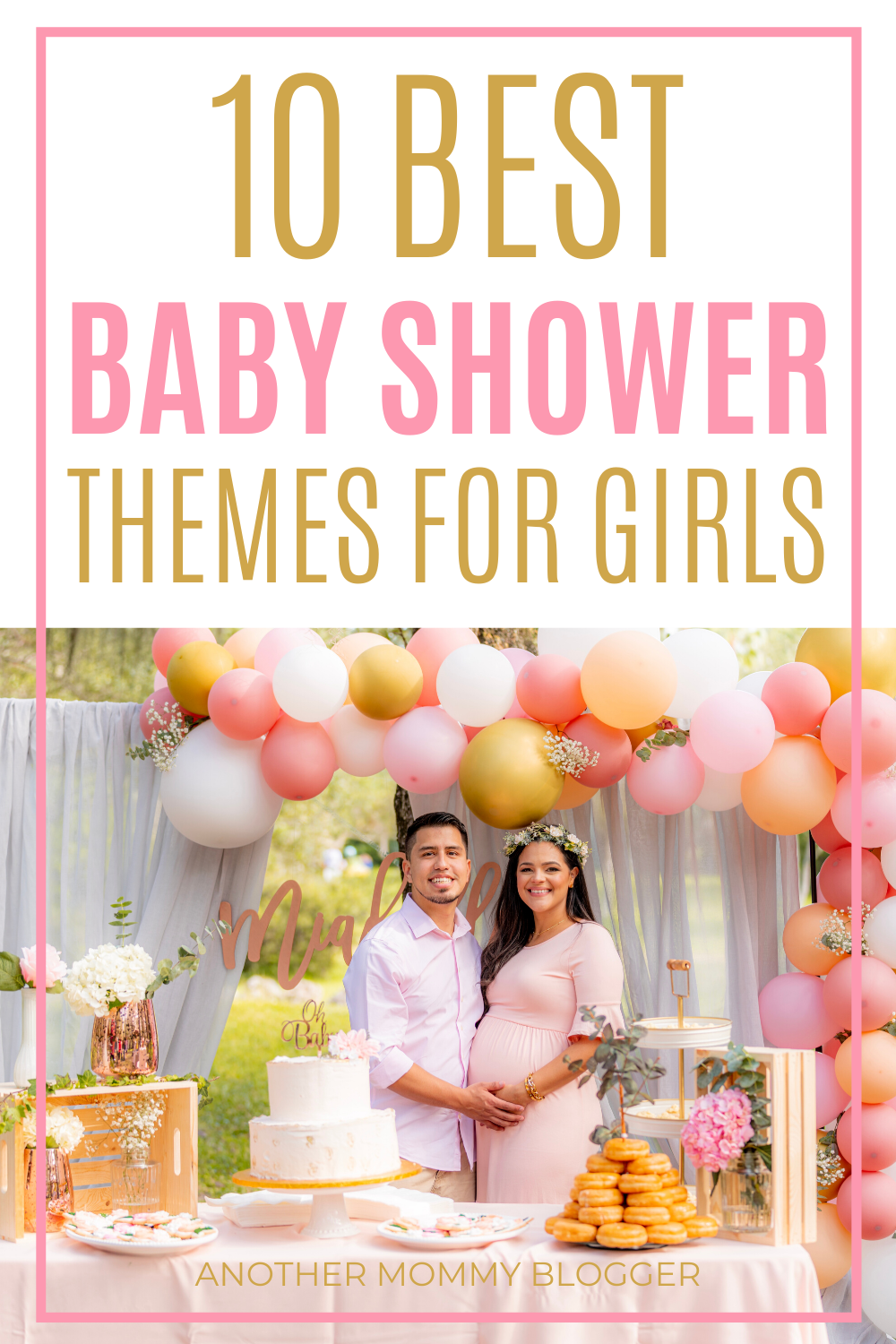 Check out these beautiful baby shower ideas for girls. We’re are loving these baby shower themes. #babyshower #pregnancy