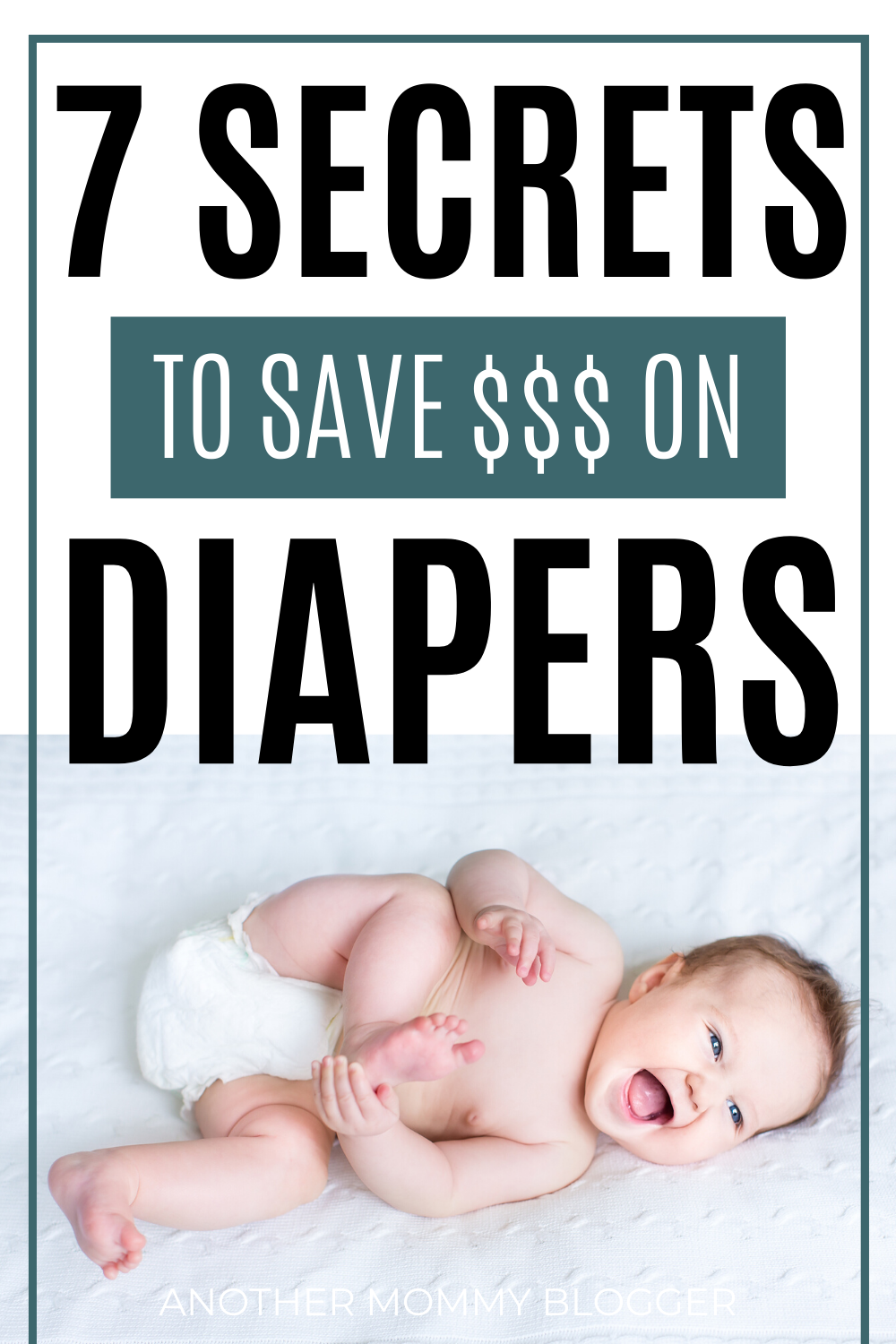 Diapers are a must have for baby so use these mom hacks to save money on diapers. #babytips