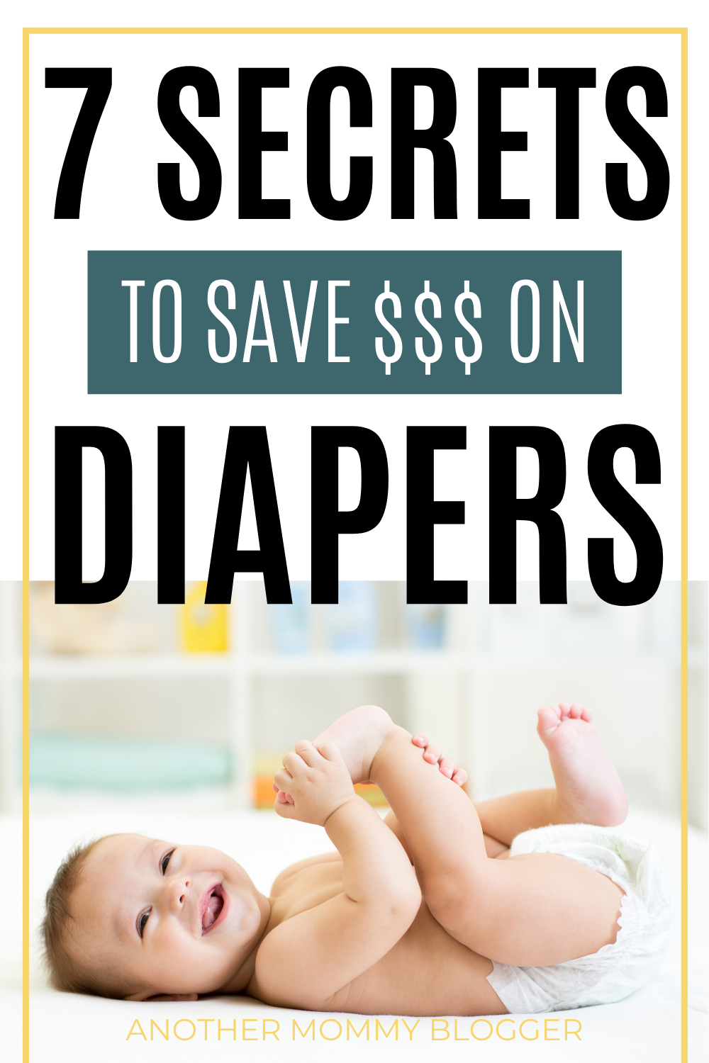 Save money on diapers for baby with these genius money saving mom hacks. #babytips