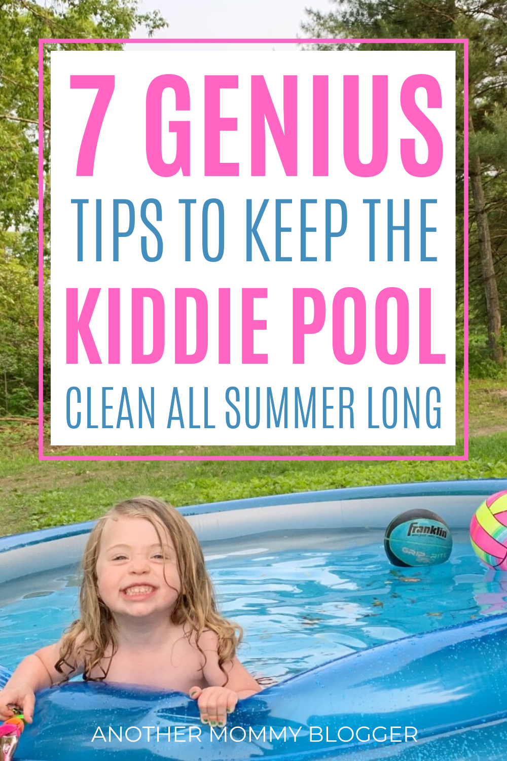 Clever cleaning tips to keep the kiddie pool clean all summer. #cleaning #kids