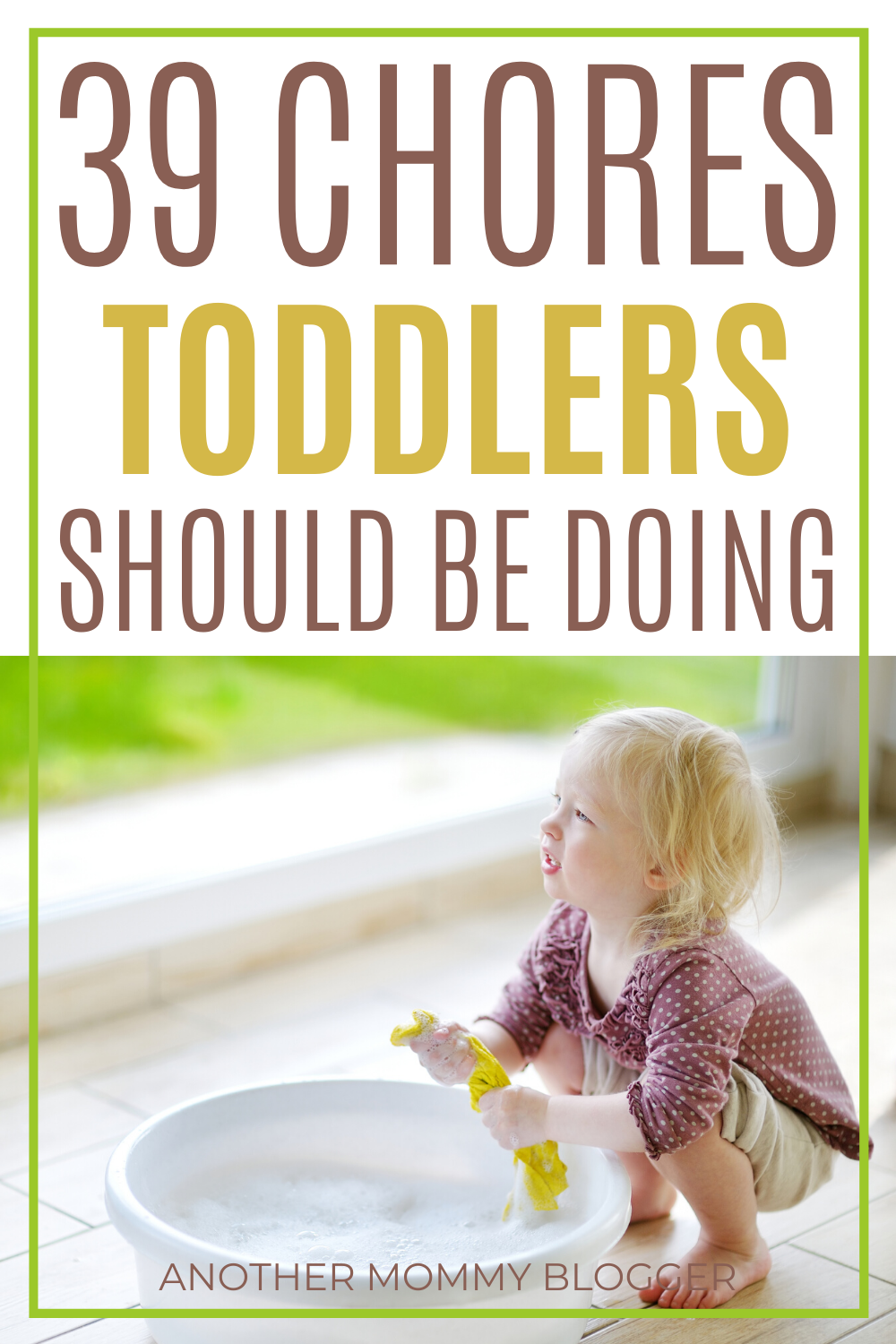 These toddler chores are easy enough for your little one to do. #toddler
