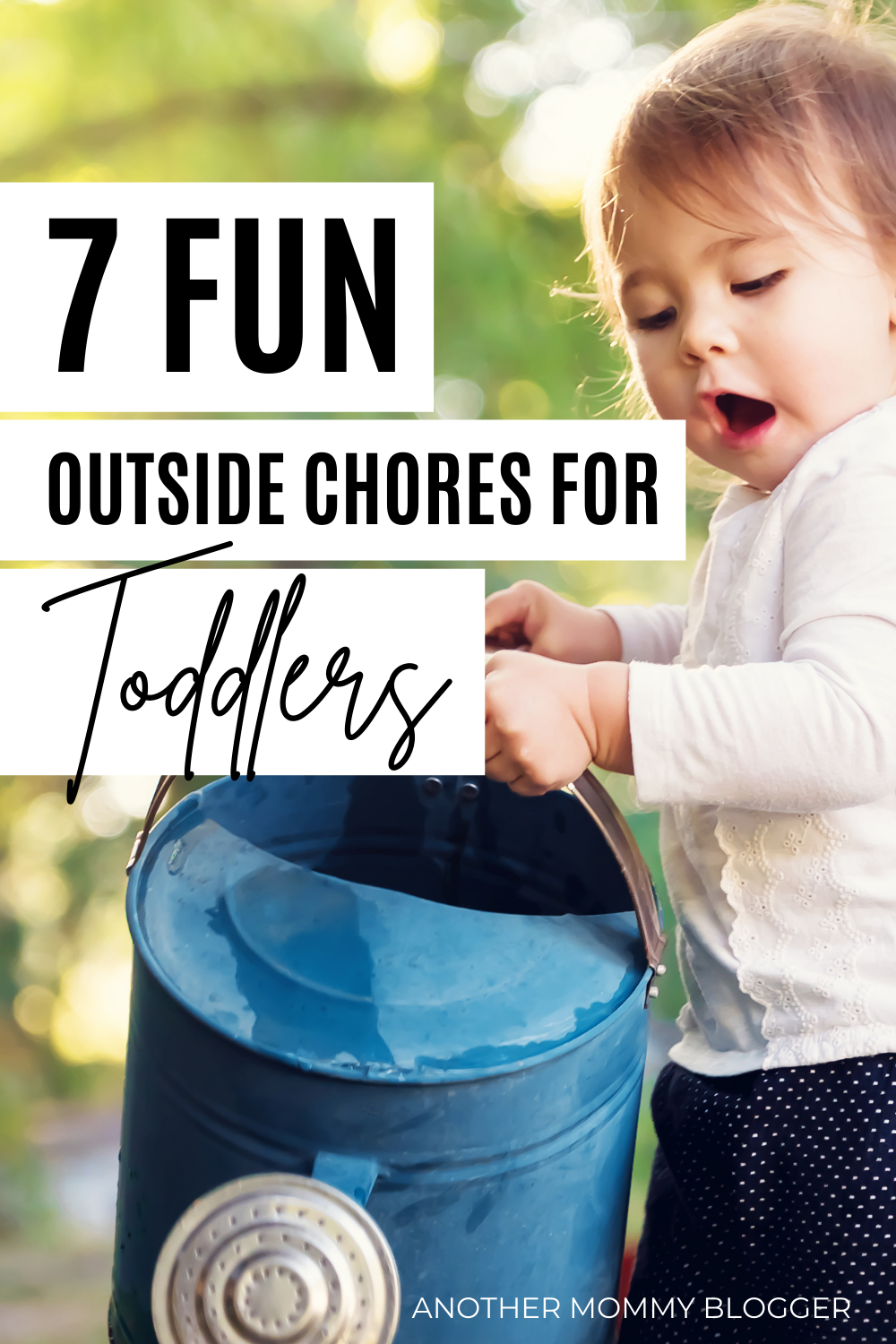 Fun outdoor activities for 2 year olds you can add to their chore chart. These are fun toddler chores.