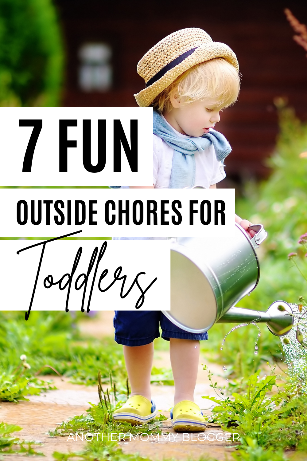 Looking for fun things for a 2 year old to do outside. Here are a few outdoor toddler activities you can add to their chore chart.