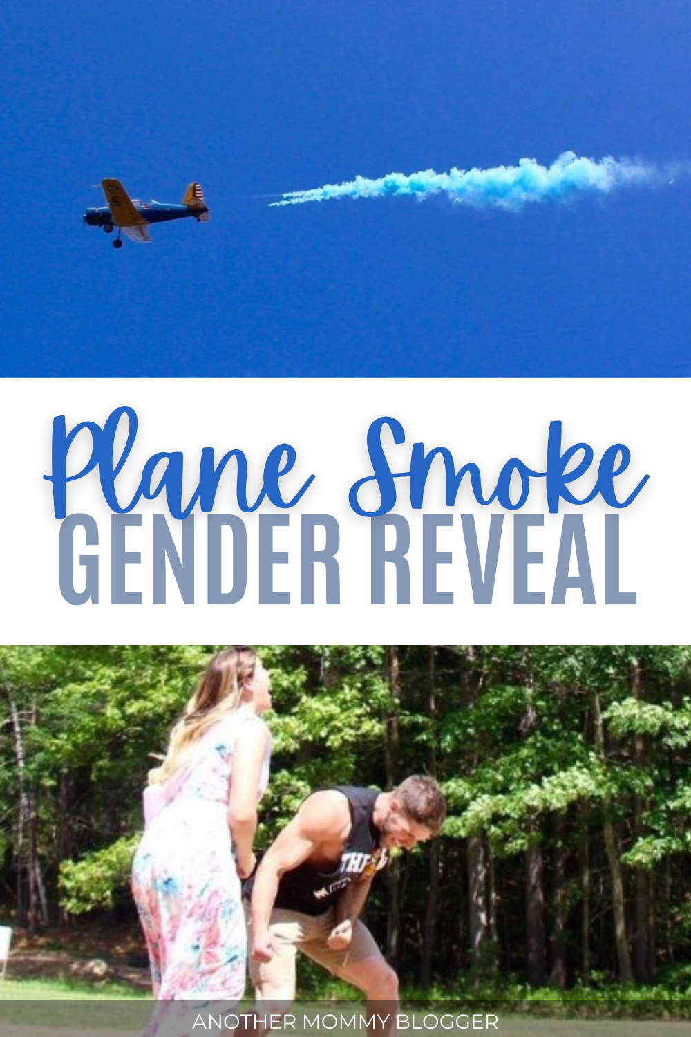 My cousin did a plane smoke bender reveal at her gender reveal party and it was so exciting. #genderrevealideas