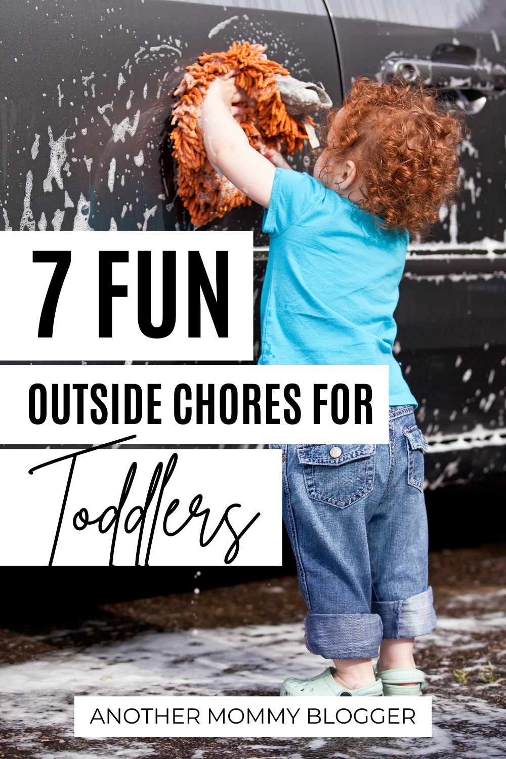 Fun outdoor activities for 2 year olds. These are age appropriate chores for toddlers to do outside.
