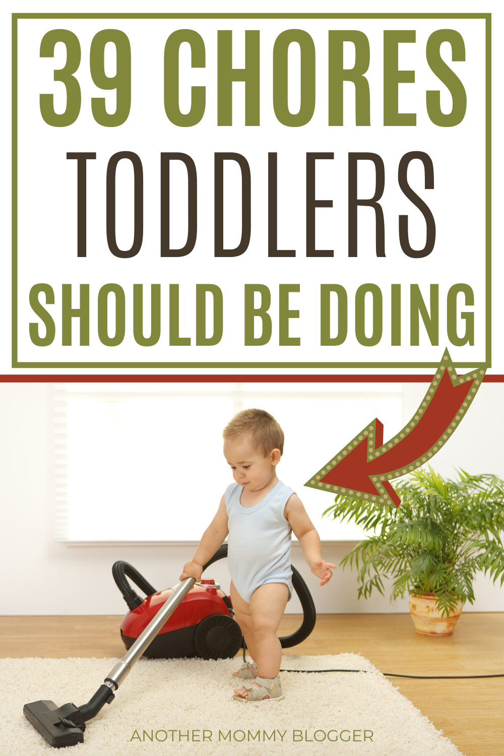 Add these age appropriate chores to your toddler chore chart to start teaching your little one hard work and responsibility. #toddlers #toddlerchores