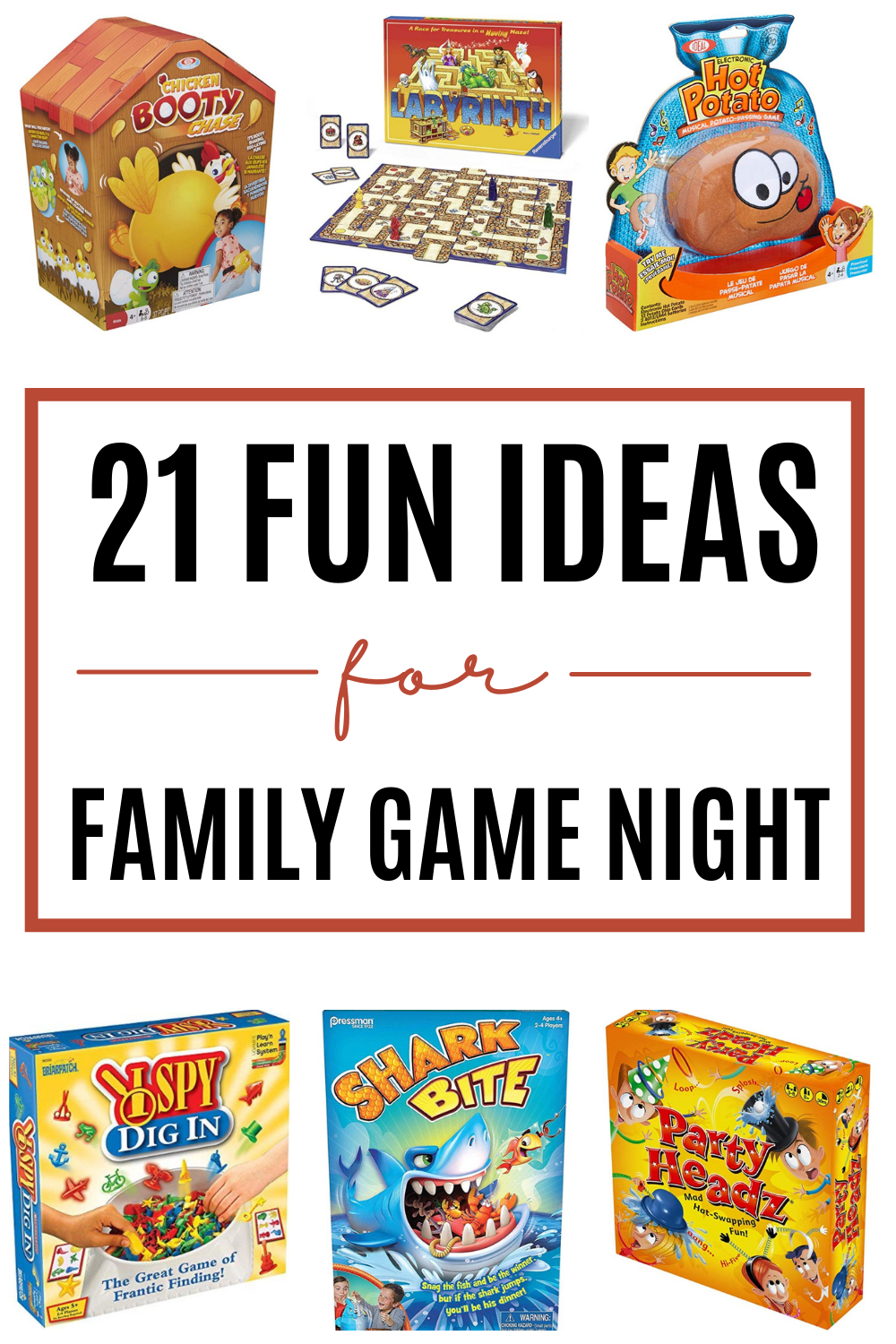Need new ideas for family game night. Try these fun games for kids the whole family will love.