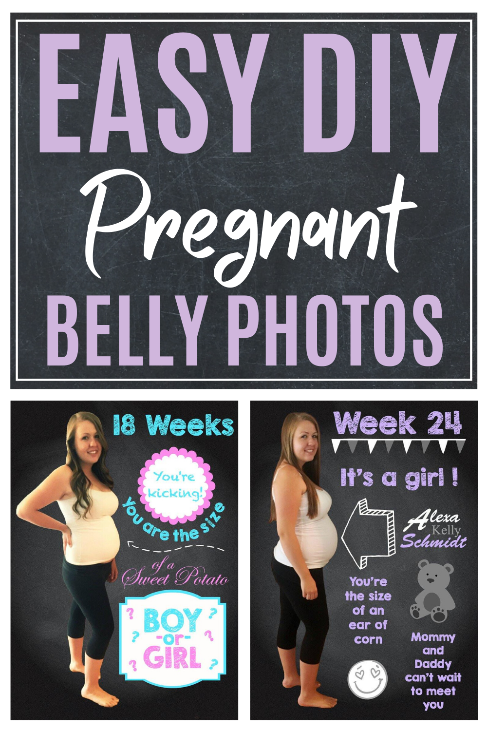 Easy diy maternity photo ideas to capture and share your beautiful pregnant belly. #pregnancy