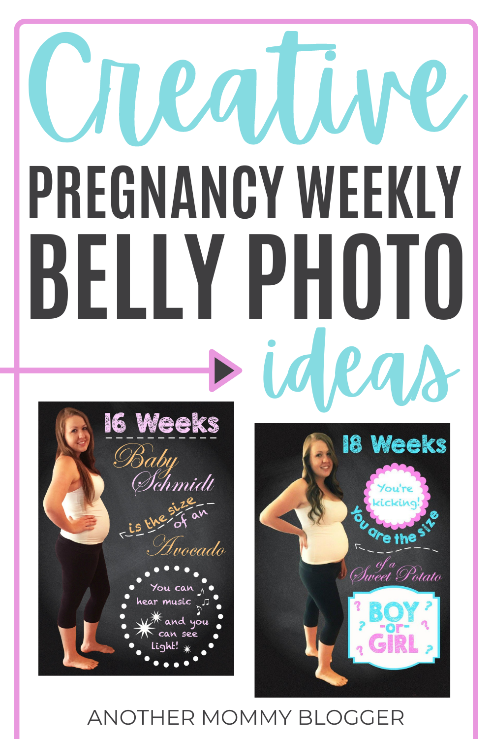 Use these easy diy weekly belly photos ideas to do scums this your growing belly throughout your pregnancy. #pregnancy