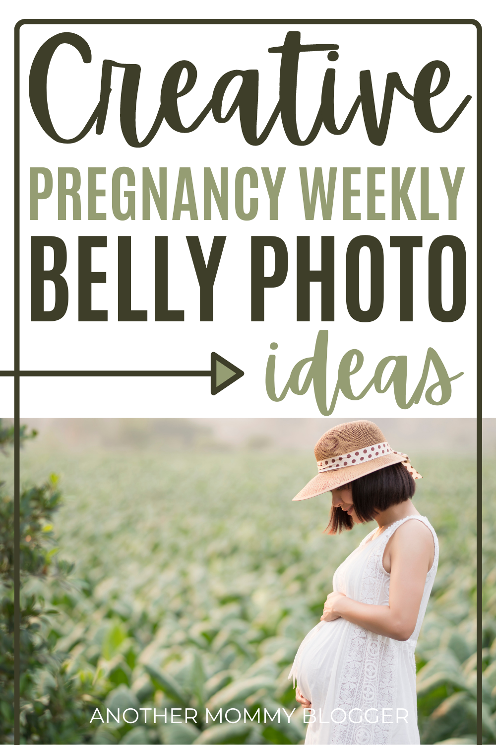 Weekly pregnancy photo ideas to document your growing belly. #pregnancy