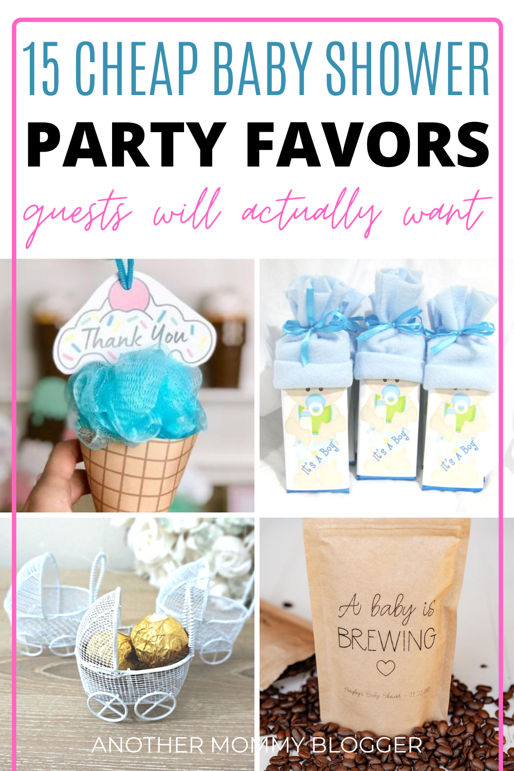Check out these cute baby shower party favors that are cheap. Give your baby shower guests something nice without going broke. #babyshower #pregnancy #partyfavors