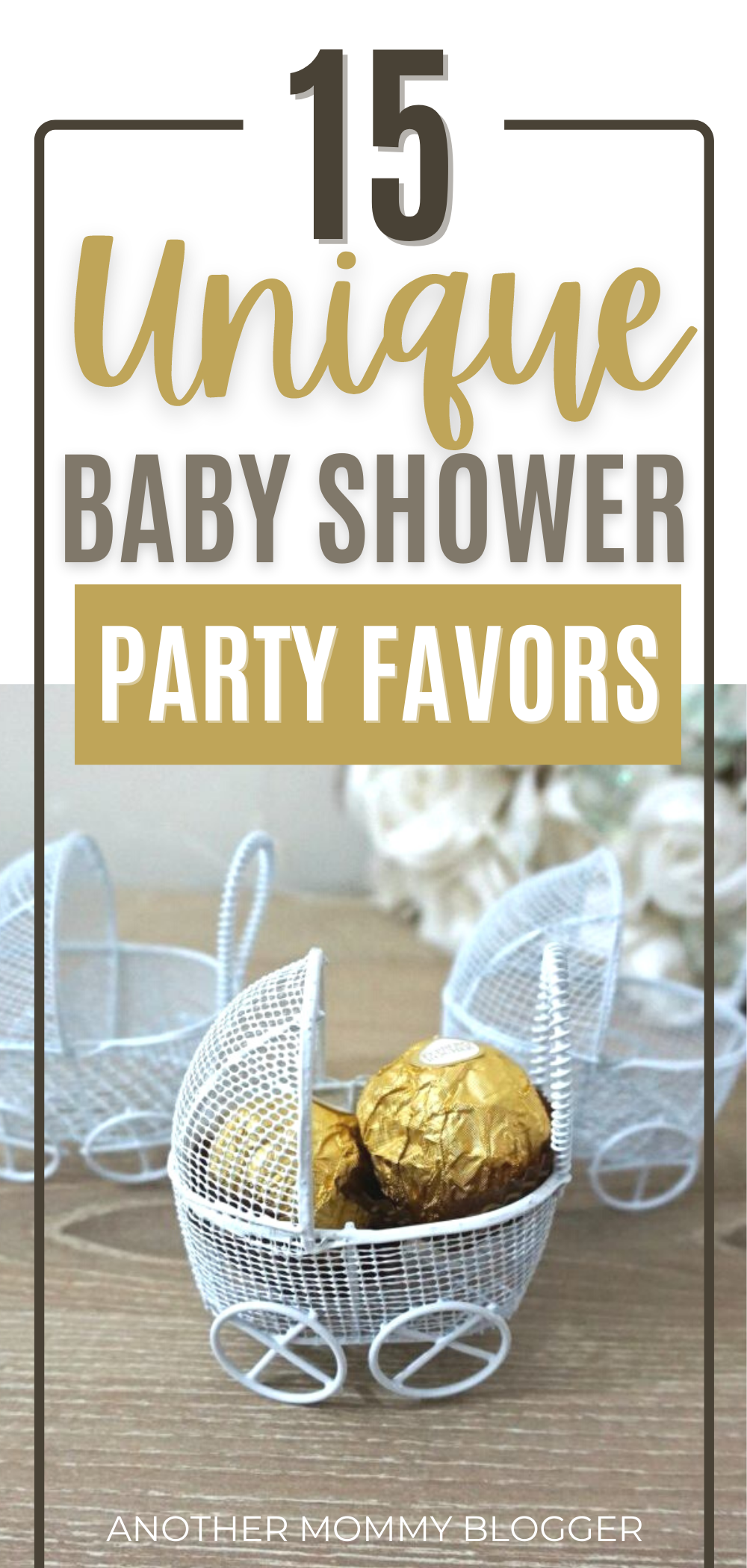 This is a list of baby shower party favors ideas that are cute, unique and cheap. #babyshower