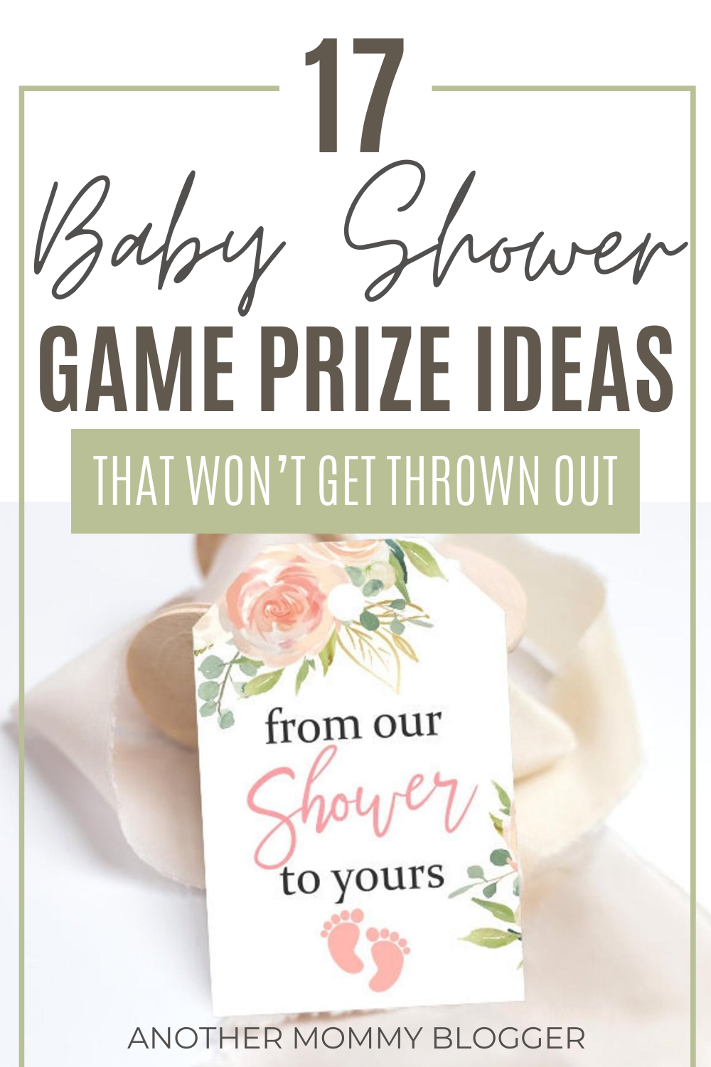 Choose one of these best baby shower game prize ideas that won’t get thrown out. #babyshower
