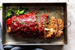 Mozzarella Stuffed Freezer Meatloaf