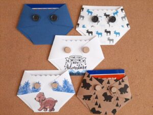 Diaper gift card holders for baby shower prize