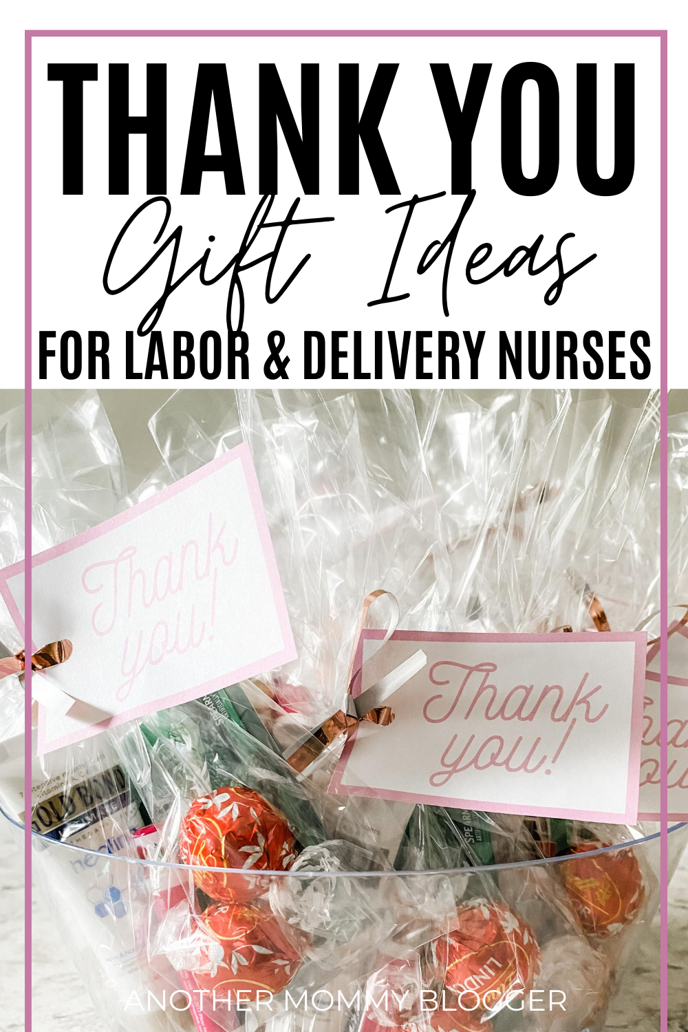 Check out what I put in my labor and delivery nurse gift bags to give to the wonderful women who help me give birth. #pregnancy #laboranddelivery