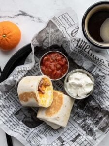 Make Ahead Freezer Breakfast Burritos