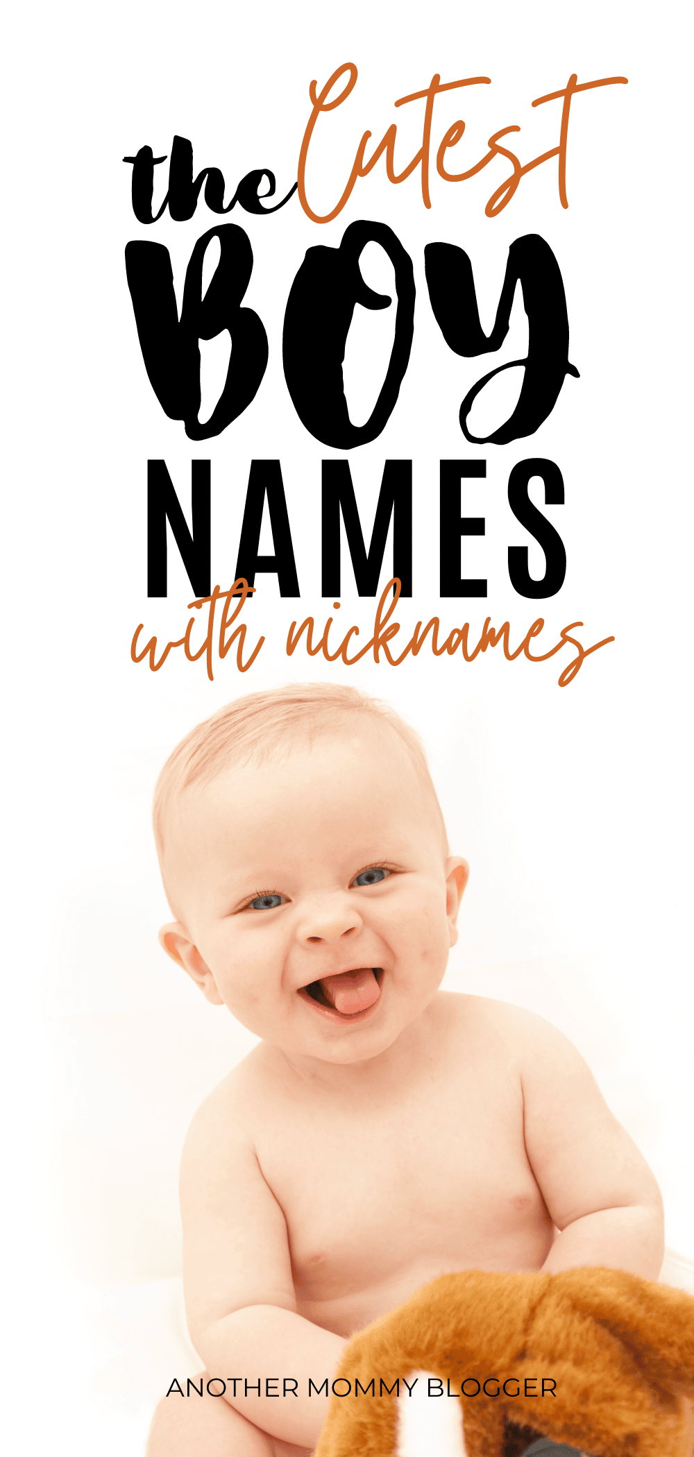 Looking for unique boy names with nicknames or classic nicknames for boys? This baby boy names list has cool names with nicknames you need to see.