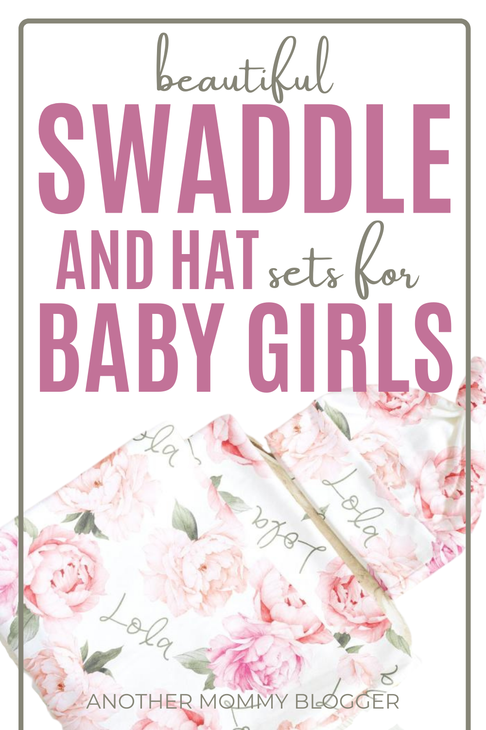 Every beautiful newborn hospital photo starts with finding the perfect swaddle and hat set for your newborn baby. These swaddle blankets for girls come with adorable matching hats you’re going to love. #swaddleblanketsforgirls #babygirl