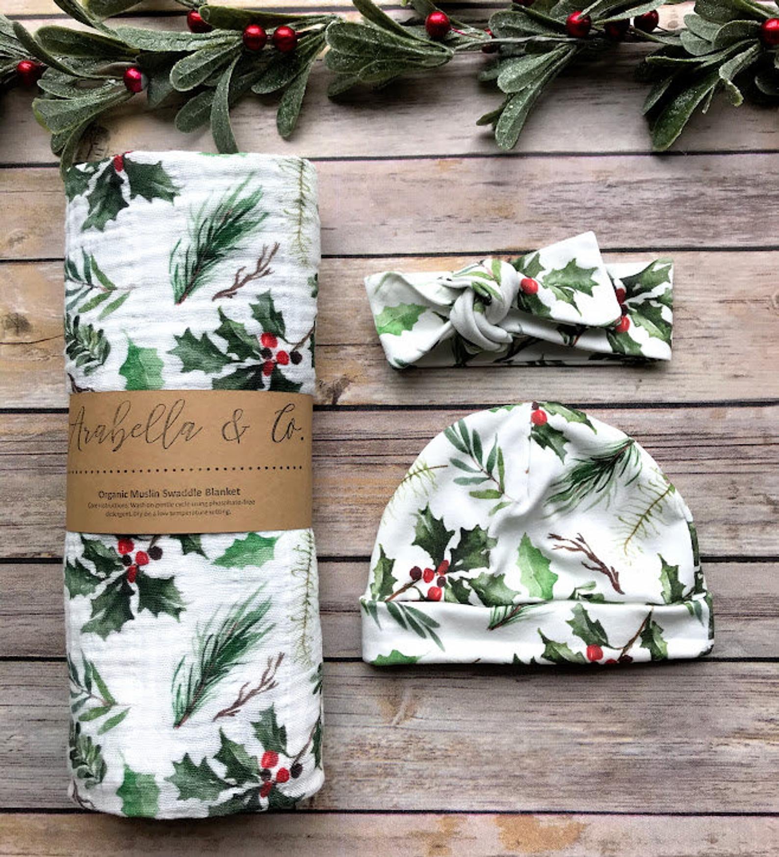 Newborn Swaddle & Hat Set (0-6M) main image 1