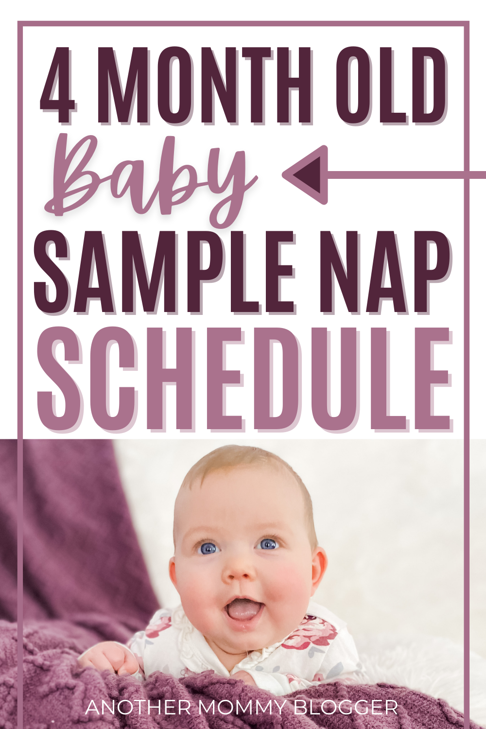 I tracked my 4 month old baby’s naps to create a sample sleep schedule for babies to share with other moms. #babytips