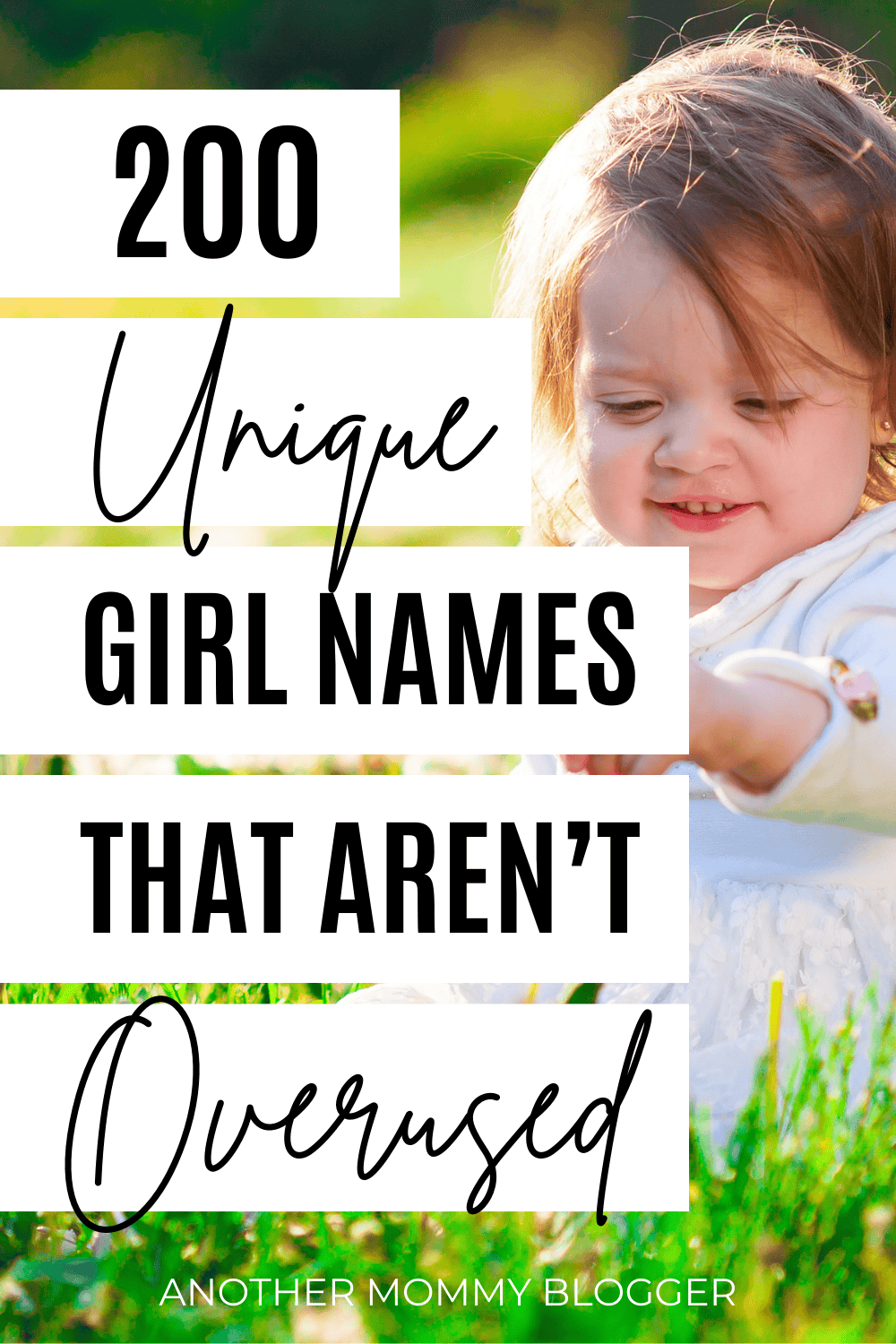 These unique girl names are so uncommon. These are modern girls names no one has.