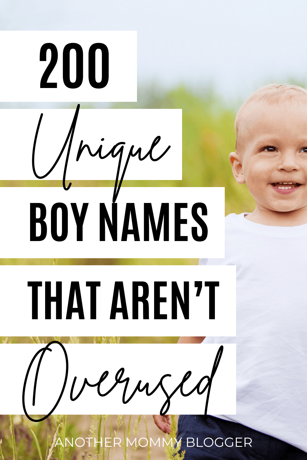 Uncommon boy names are unique and trendy. This baby boy names list has rare boy names with meaning.