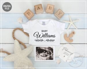 Beach Theme Pregnancy Announcement 