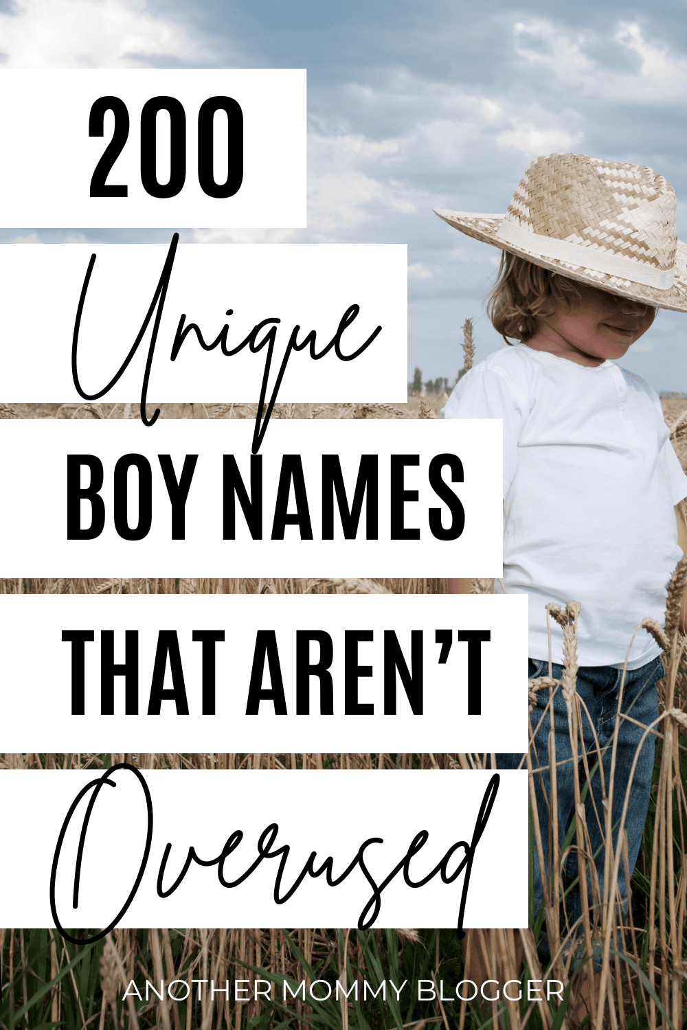 Rare boy names are unique and uncommon. These are cool boy names with meaning no one has.