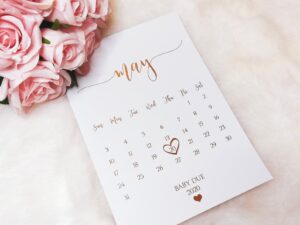 Calendar Pregnancy Announcement 