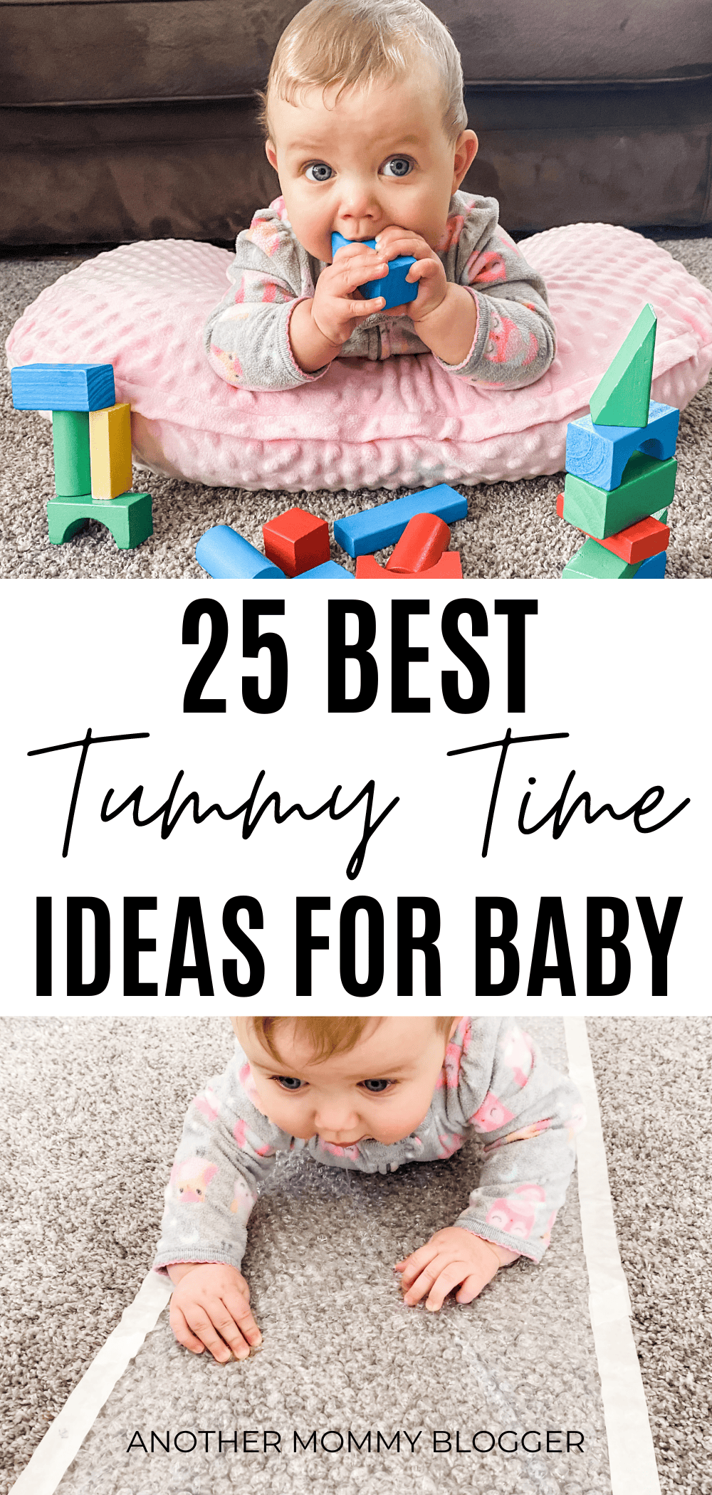 Does you baby hate tummy time? Here are some easy and fun tummy time ideas for newborns to 6 month olds.