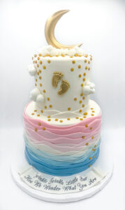 Twinkle Twinkle Little Star Gender Reveal Cake