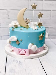 Twinkle Little Star Gender Reveal Cake
