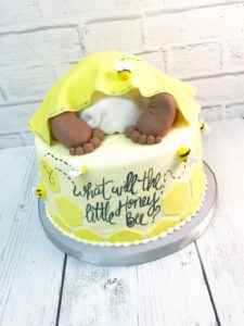 Honey Bee Gender Reveal Cake