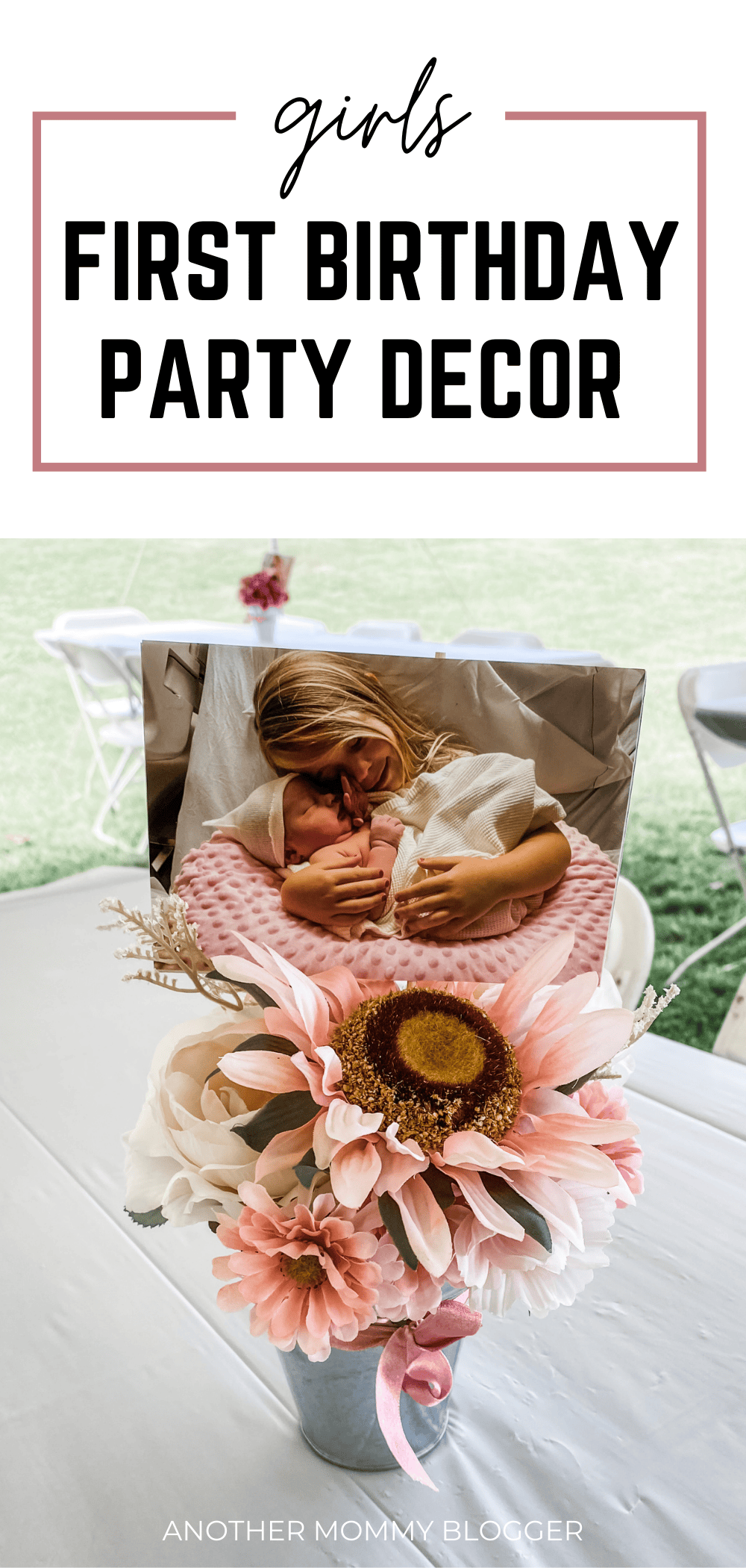 These are cute girls first birthday decoration ideas. Check out this first birthday highchair banner for girls and more.