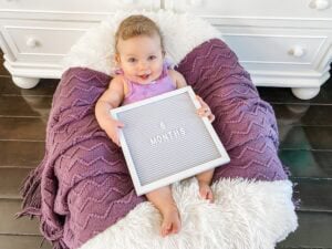 8 month old baby milestone photo ideas
