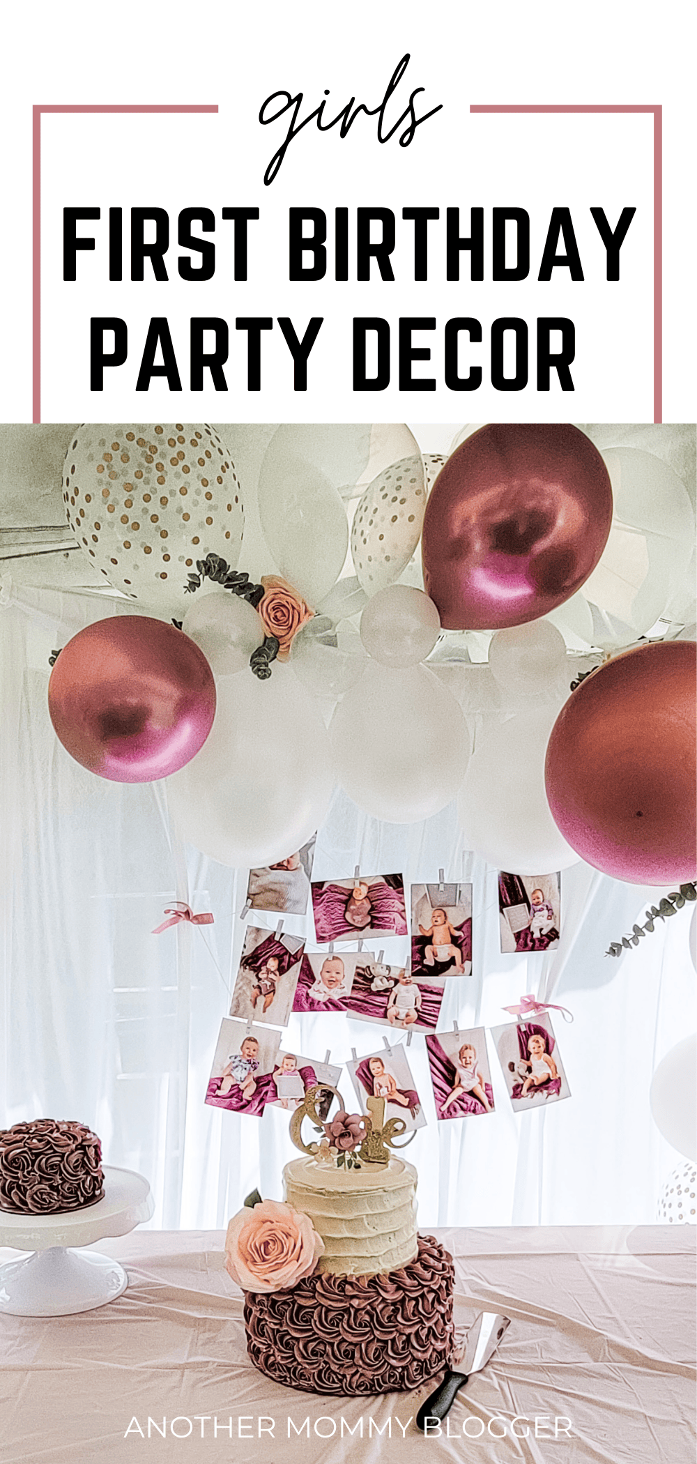 Looking for first birthday girl themes? This post has that and other girls first birthday party ideas and decorations.