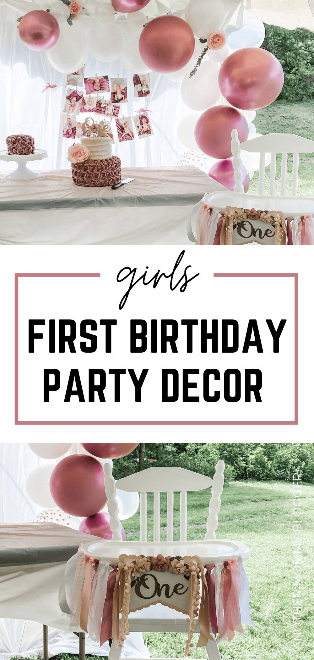 These are girls first birthday party ideas. This post includes girls first birthday themes, first birthday outfits, and decorations.